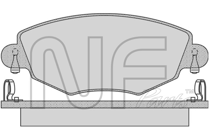 NF PARTS Комплект тормозных колодок, дисковый тормоз NF0009071